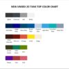 tank top color chart 1 - Juice Wrld Store